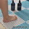assoalho de bloqueio Mats Shower Mat With Drainage da fadiga de 30cm o anti fura